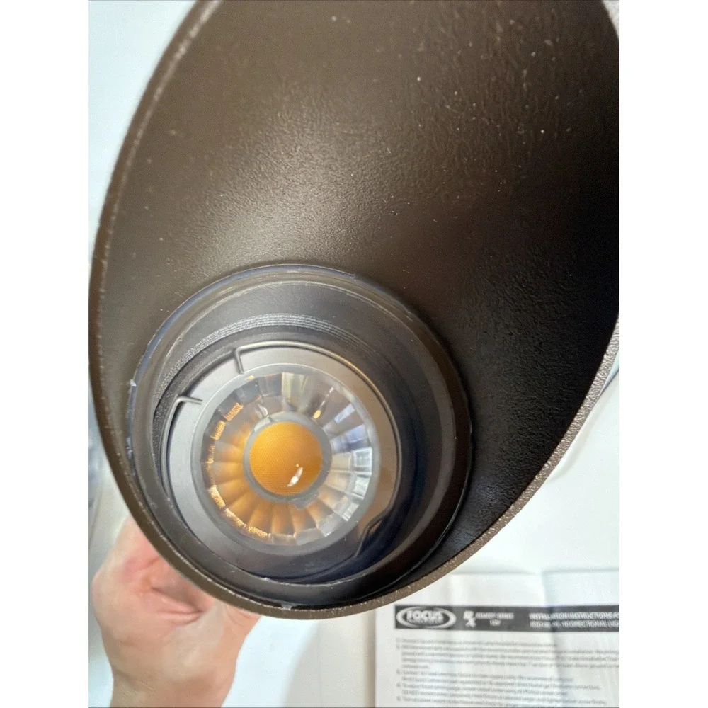 Focus Industries RXD08TACL48BRSBRT Brass Bullet Directional Landscape Light 12V